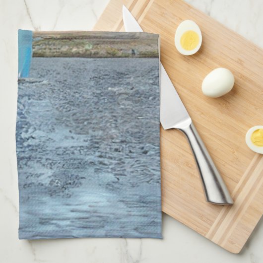 SEGELBOOT GESCHIRRTUCH (Viertel Falte)