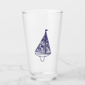 Segelboot Glas (Vorderseite)