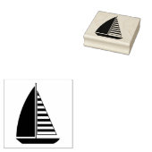 Segelboot Gummistempel (Stempel)