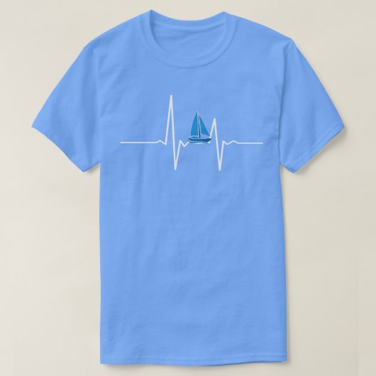 Segelboot Heartbeat T-Shirt (Design vorne)