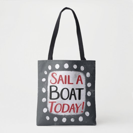 Segelboot heute Tote Tasche (Vorderseite)