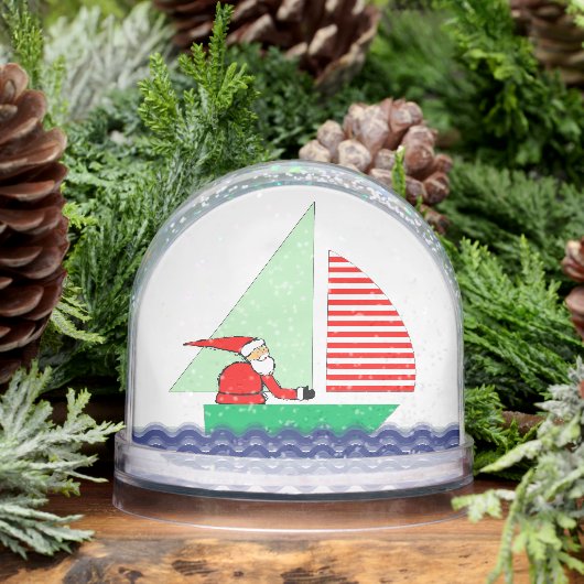 Segelboot Holiday Geschenk Schneekugeln (Winter)
