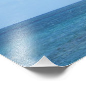 Segelboot im Ozean Fotodruck (Ecke)