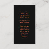 Segelboot im Sunset Foto Visitenkarte (Rückseite)