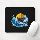 Segelboot im Wellensee-Boot Kapitän Lover Mousepad (Mit Mouse)