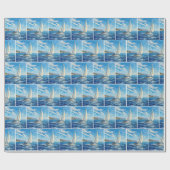 Segelboot-Impasto-Malerei Geschenkpapier (Flach)