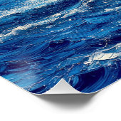 Segelboot-Impasto-Malerei Poster (Ecke)