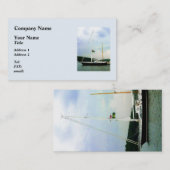 Segelboot in Anchor Visitenkarte (Vorne/Hinten)