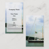 Segelboot in Anchor Visitenkarte (Vorne/Hinten)
