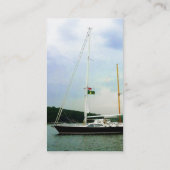 Segelboot in Anchor Visitenkarte (Rückseite)