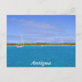 Segelboot in Antigua Postkarte