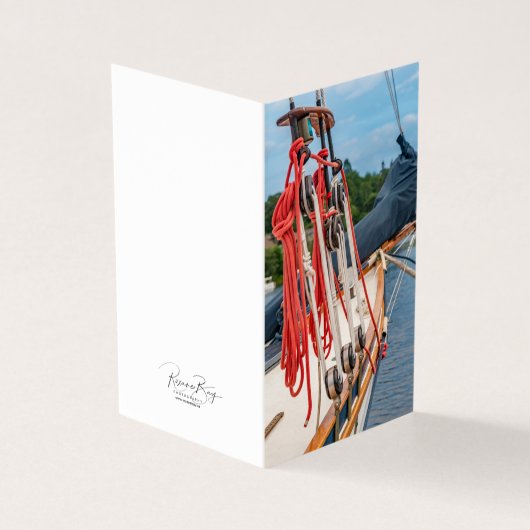 Segelboot in der Bucht (Vorderseite)