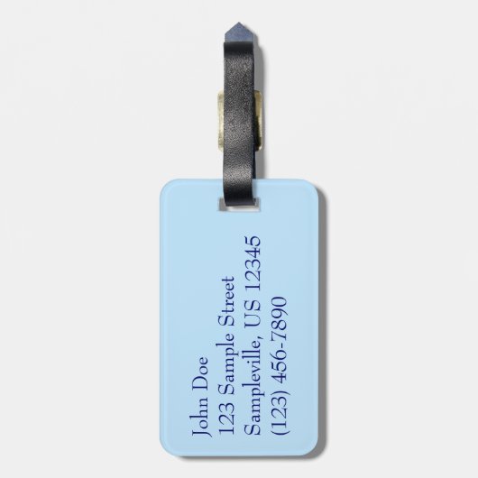 Segelboot in der Ferne bei St. Thomas Gepäckanhänger (Rückseite vertikal)