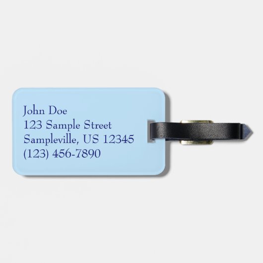 Segelboot in der Ferne bei St. Thomas Gepäckanhänger (Rückseite horizontal)