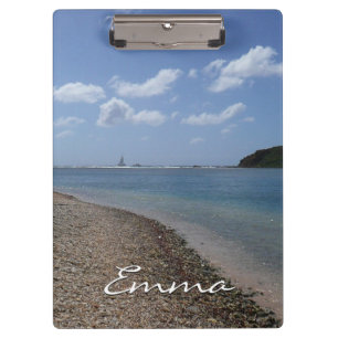 Segelboot in der Ferne bei St. Thomas Klemmbrett