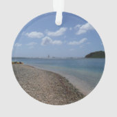 Segelboot in der Ferne bei St. Thomas Ornament (Rückseite)