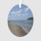 Segelboot in der Ferne bei St. Thomas Ornament (Vorderseite)