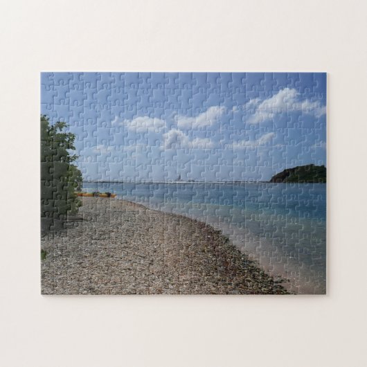 Segelboot in der Ferne bei St. Thomas Puzzle (Horizontal)