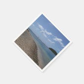 Segelboot in der Ferne bei St. Thomas Serviette (Ecke)