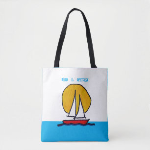 Segelboot in der Sonne - Entspannen und Erfrischen Tasche