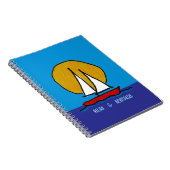 Segelboot in der Sonne Notizblock (Rechte Seite)