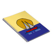 Segelboot in der Sonne Notizblock (Rechte Seite)