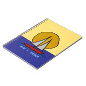 Segelboot in der Sonne Notizblock (Linke Seite)