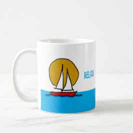 Segelboot in der Sonne Relax & Revitalisierung Kaffeetasse