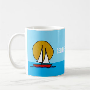 Segelboot in der Sonne Relax & Revitalisierung Kaffeetasse