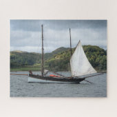 Segelboot in Loch Crinan, Schottland Puzzle (Horizontal)