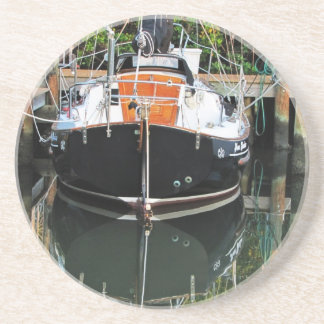 Segelboot in Slip Sandstone Untersetzer