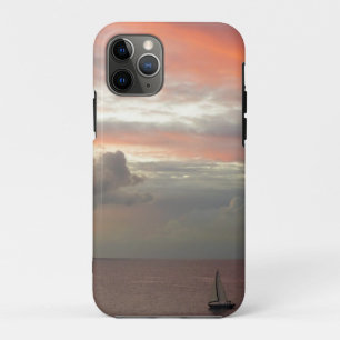 Segelboot in Sunset Beautiful Pink Seascape Case-Mate iPhone Hülle