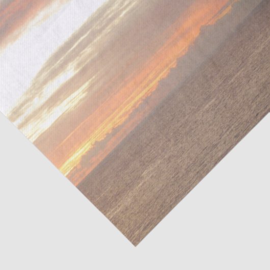 Segelboot in Sunset Beautiful Pink Seascape Seidenpapier (Detail)