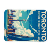 Segelboot in Toronto Kanada Reise Magnet (Horizontal)