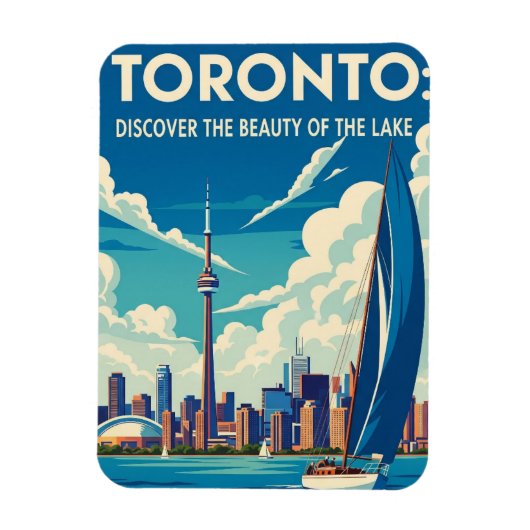 Segelboot in Toronto Kanada Reise Magnet (Vertikal)