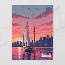 Segelboot in Toronto Kanada Reisen Postkarte