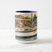 Segelboot-Kaffeetasse 15oz. Tasse (Zentrum)