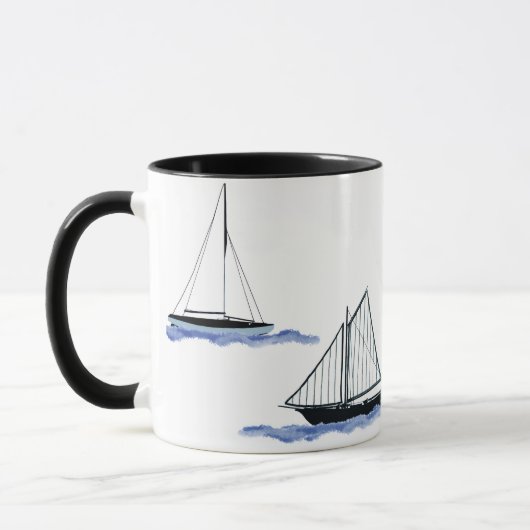 Segelboot-Kaffeetasse Tasse (Links)