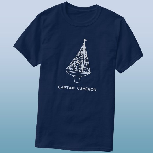 Segelboot Kapitänsname Nautical T-Shirt