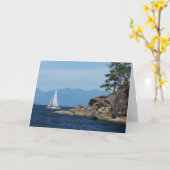 Segelboot Karte (Gelbe Blume)