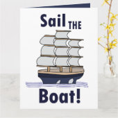 Segelboot karte (Gelbe Blume)