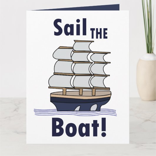 Segelboot karte (Vorderseite)