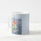Segelboot-Katamaran-Ozean-Foto-Kaffeetasse Kaffeetasse (Vorderseite Links)