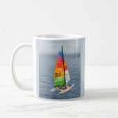 Segelboot-Katamaran-Ozean-Foto-Kaffeetasse Kaffeetasse (Links)