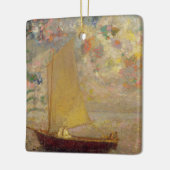 Segelboot Keramikornament (Links)