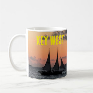 Segelboot Key West Florida Sonnenuntergang Kaffeet Kaffeetasse