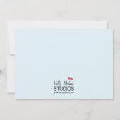 Segelboot Kinderdusche Einladung (Rückseite)