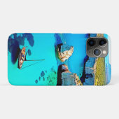 Segelboot-Kliffseite-Sanctuary-Kunst Case-Mate iPhone Hülle (Rückseite (Horizontal))