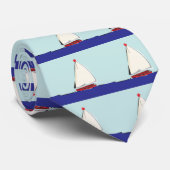Segelboot Krawatte (Gerollt)