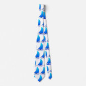 Segelboot Krawatte (Vorderseite)